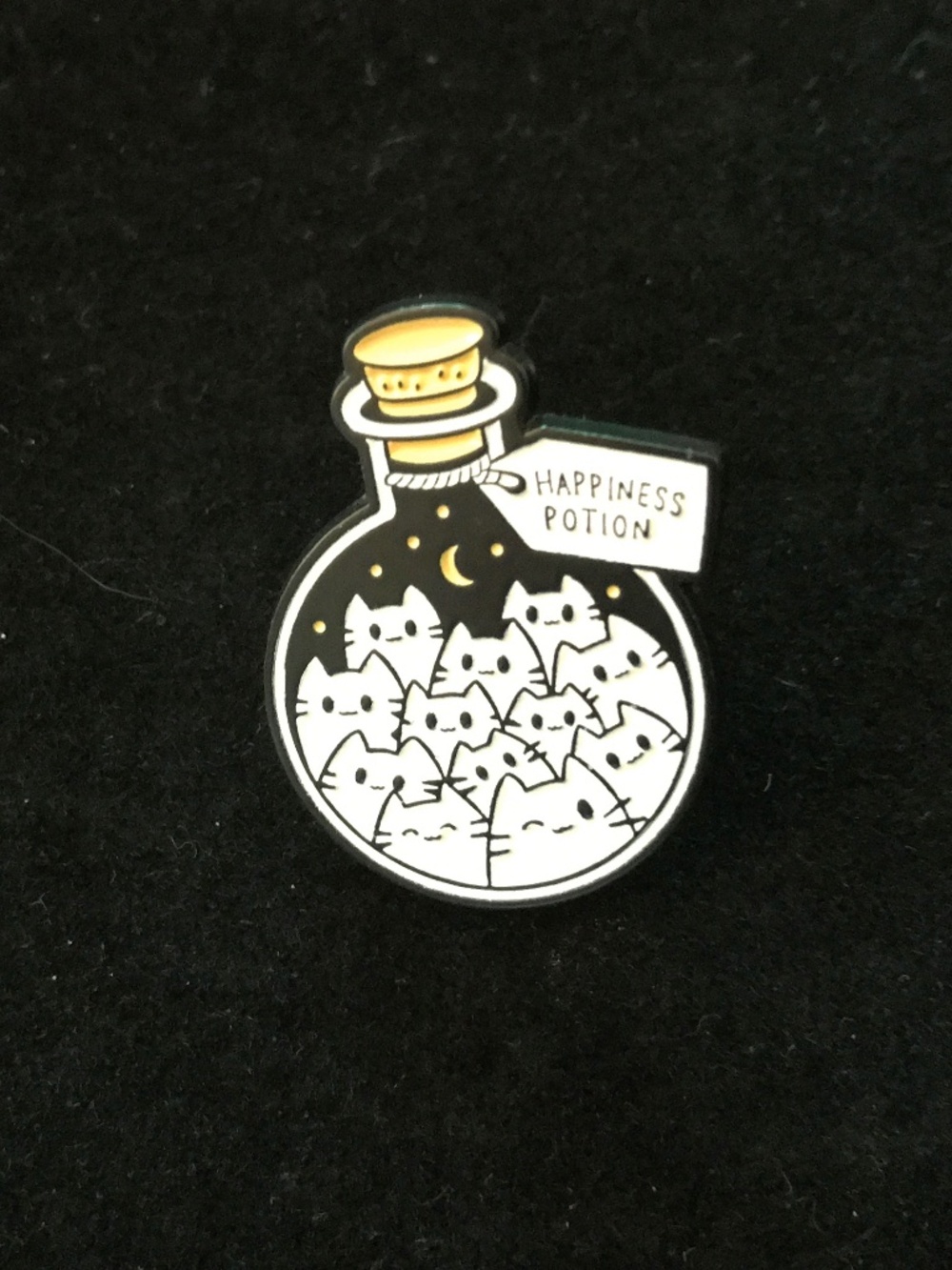 NWOT “Happiness potion” pin (pins: 1/$12, 2/$20)